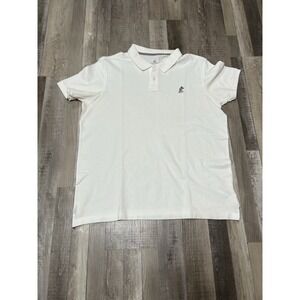 Disney Parks Mickey Mouse Polo Shirt Mens Large‎ White Relaxed Fit